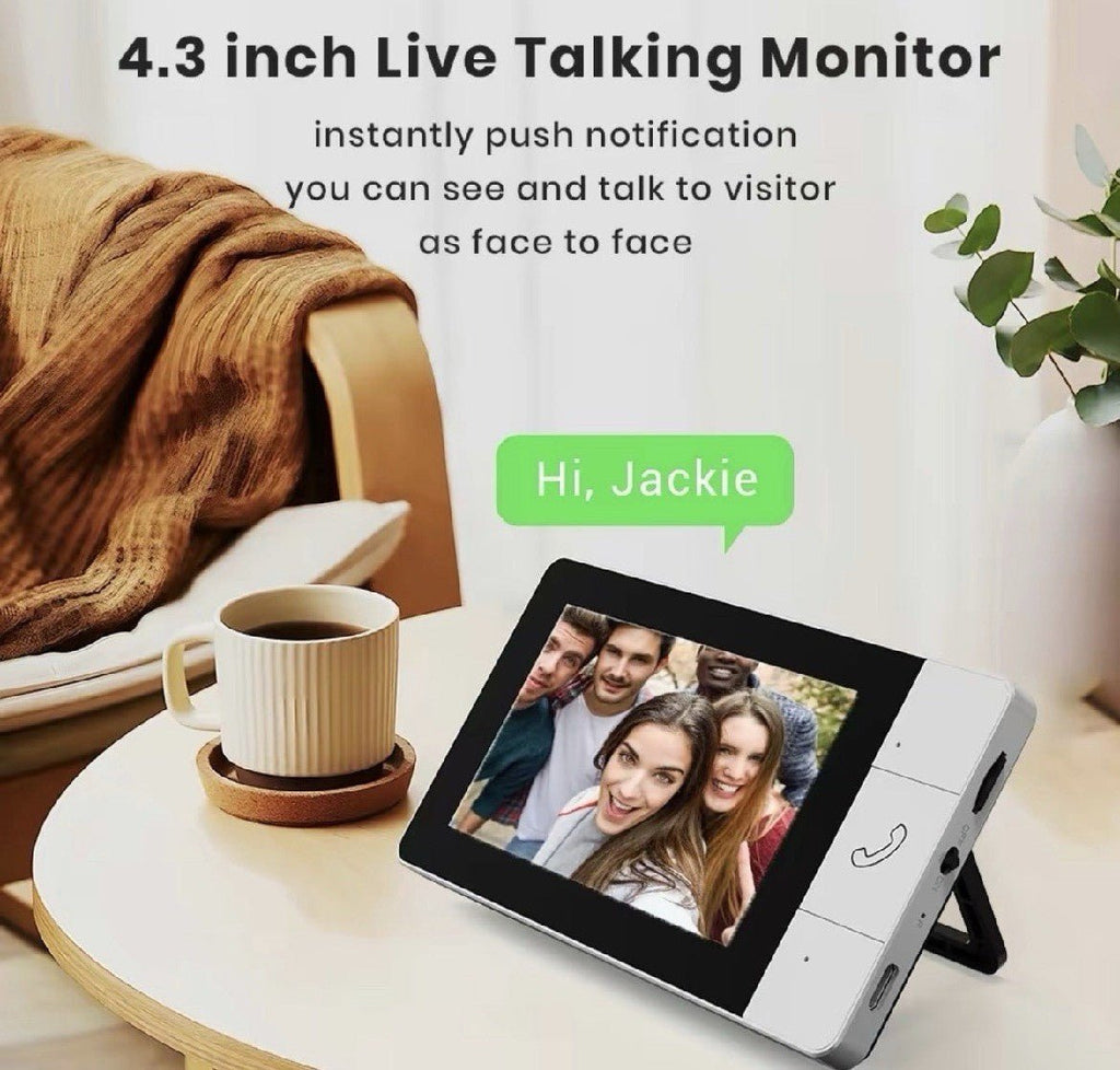 BellCam: Video/Doorbell Camera•4.3” Screen•No WiFi-No App•Easy Installation - GJB PRODUCTS