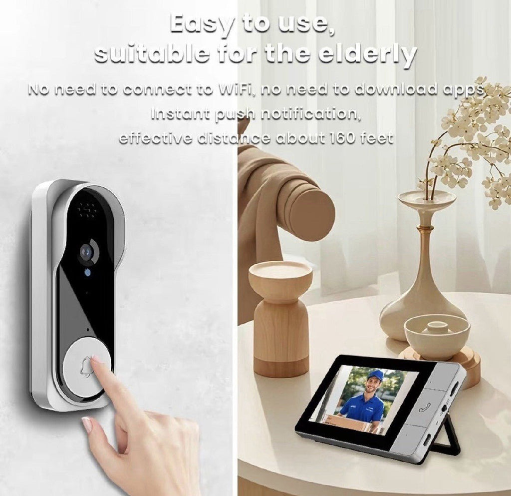 BellCam: Video/Doorbell Camera•4.3” Screen•No WiFi-No App•Easy Installation - GJB PRODUCTS