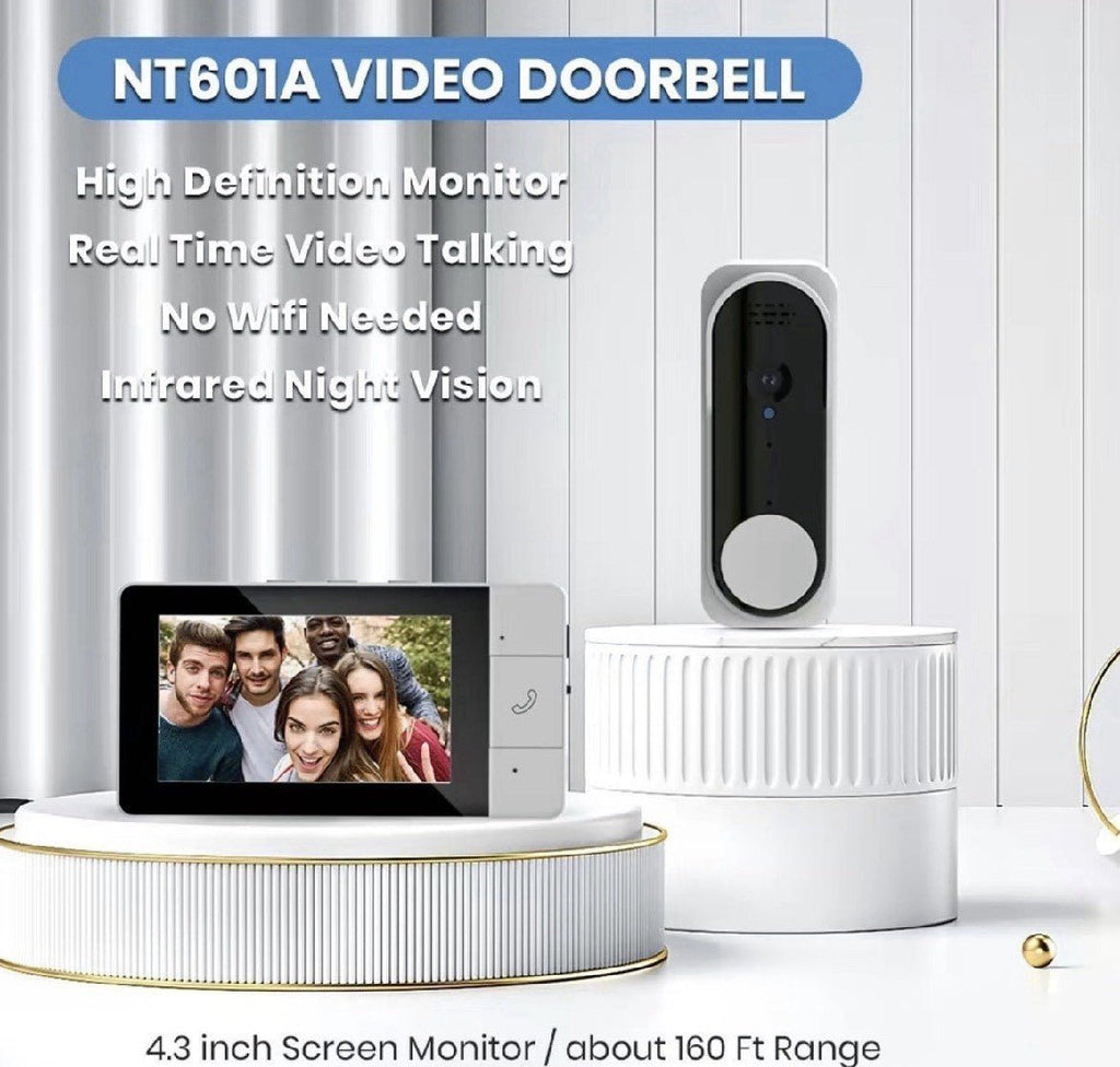 BellCam: Video/Doorbell Camera•4.3” Screen•No WiFi-No App•Easy Installation - GJB PRODUCTS