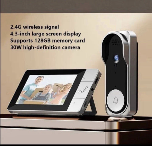 BellCam: Video/Doorbell Camera•4.3” Screen•No WiFi-No App•Easy Installation - GJB PRODUCTS