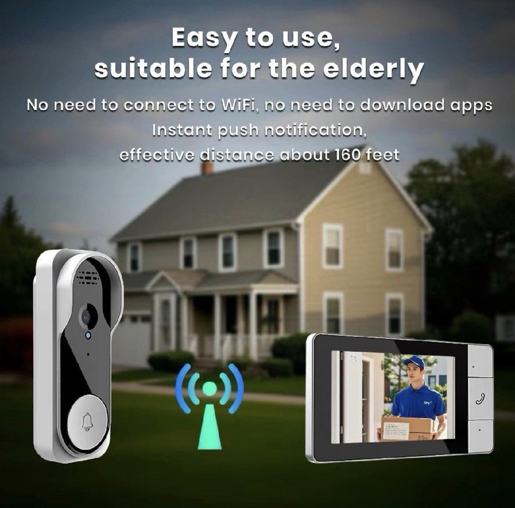 BellCam: Video/Doorbell Camera•4.3” Screen•No WiFi-No App•Easy Installation - GJB PRODUCTS