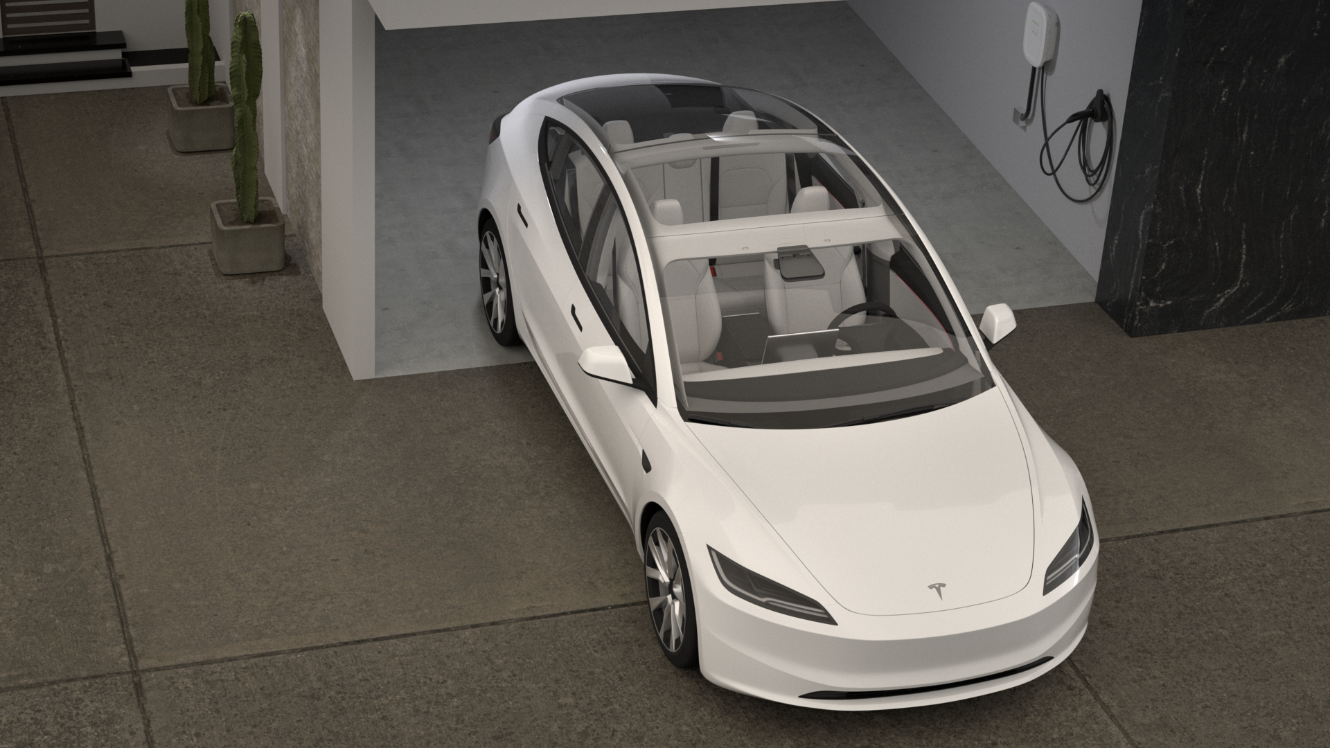 Emporia Pro EV Charger with PowerSmart, Black, 48A Hardwire, NACS by Emoria Energy