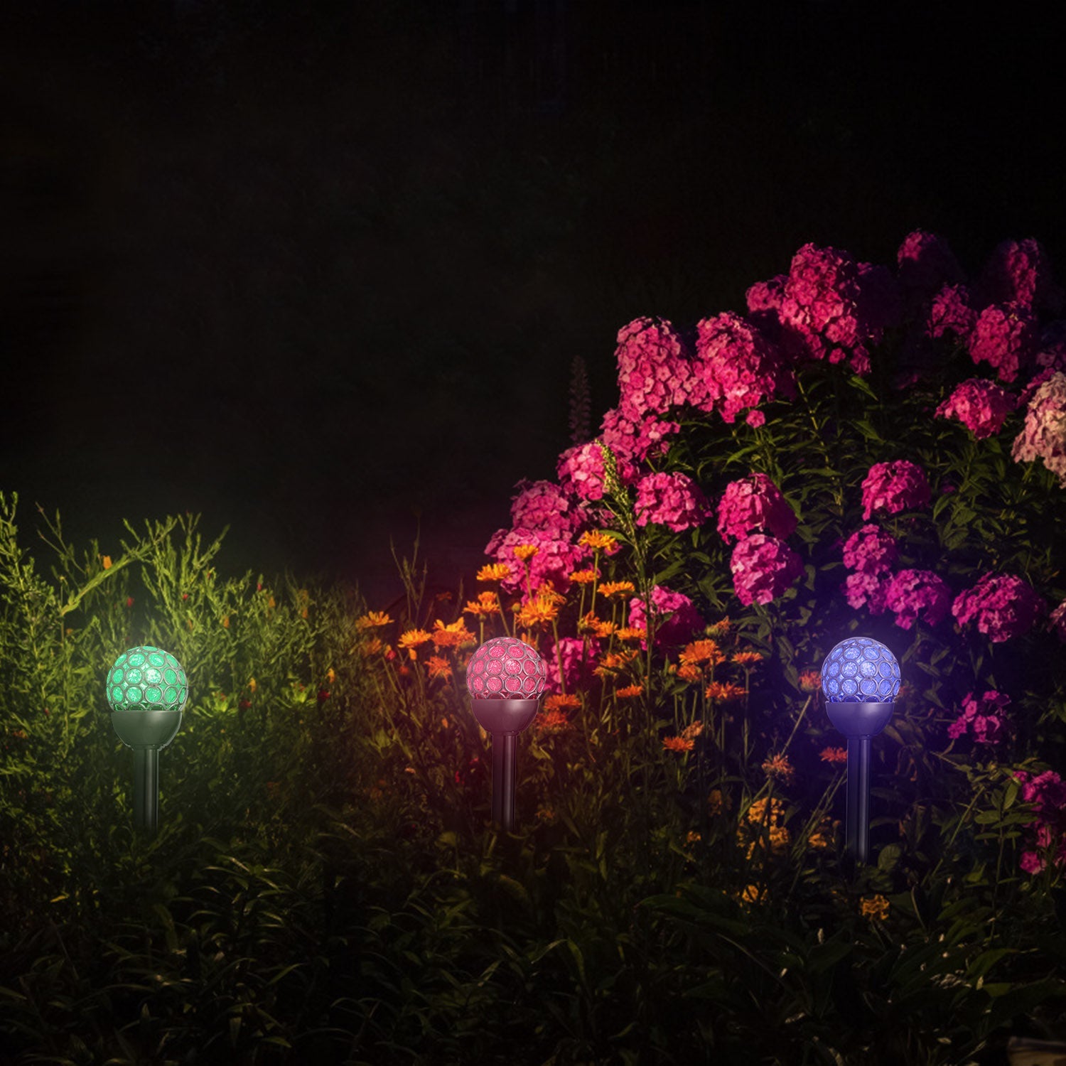 Cubilan: 3Pk Solar(30mAh) RGB Color Changing Lights - GJB PRODUCTS