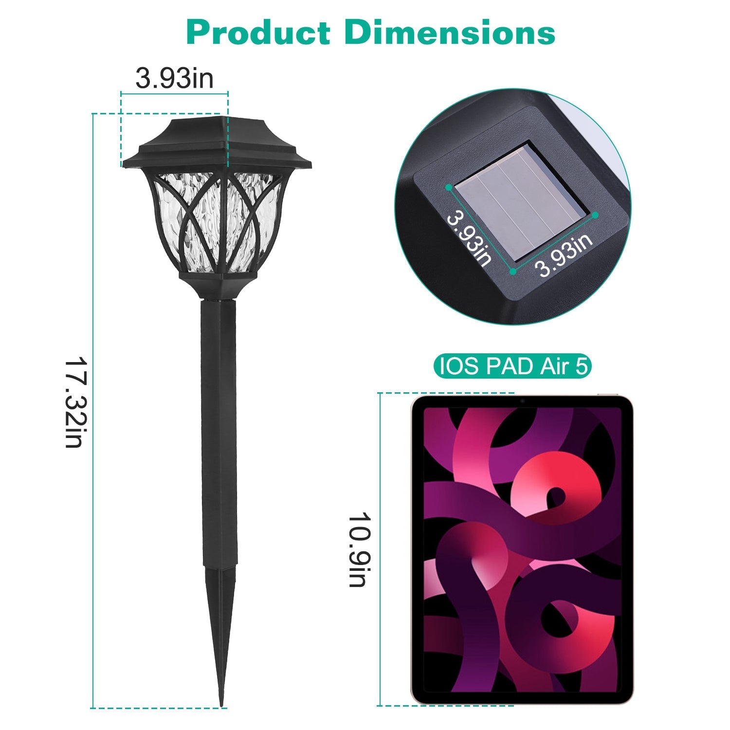 Cubilan: 6Pk DC 2V Solar Powered Decorative Stake Lights - GJB PRODUCTS