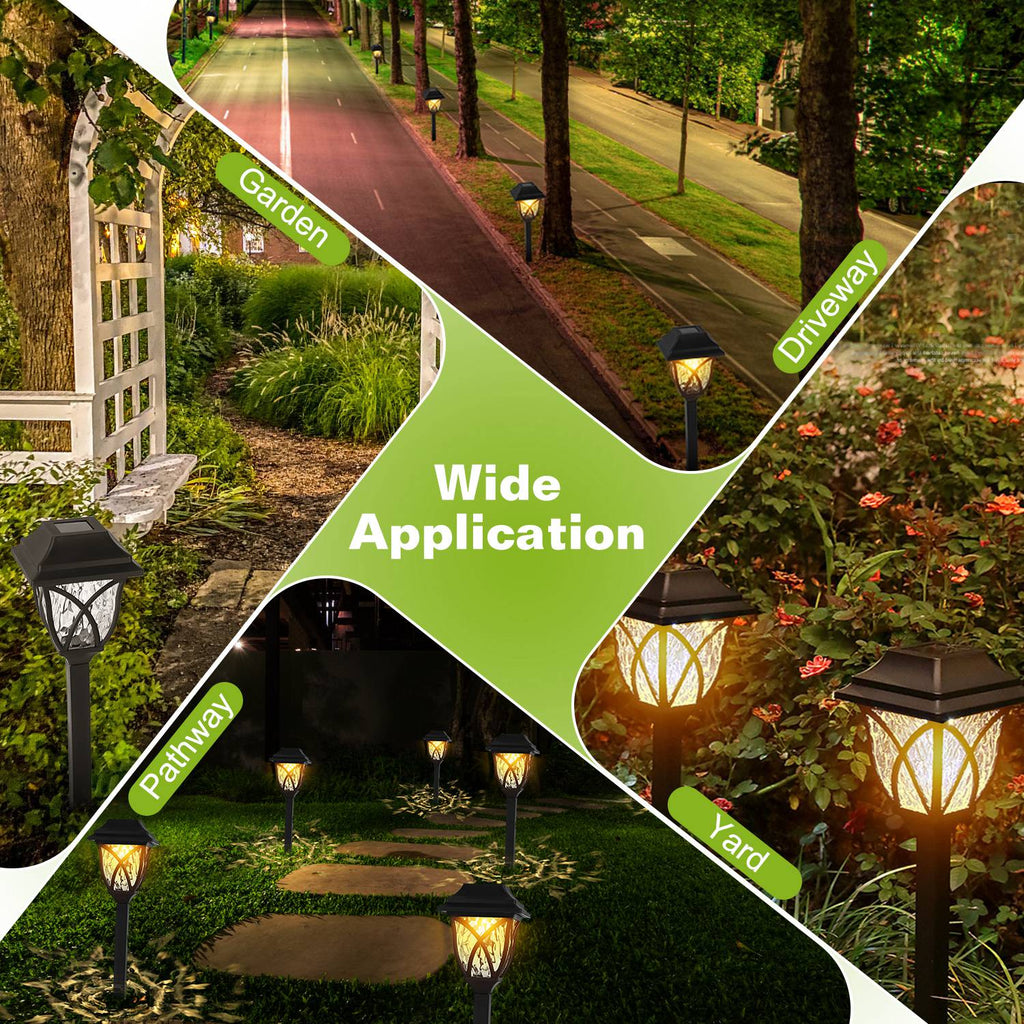 Cubilan: 6Pk DC 2V Solar Powered Decorative Stake Lights - GJB PRODUCTS