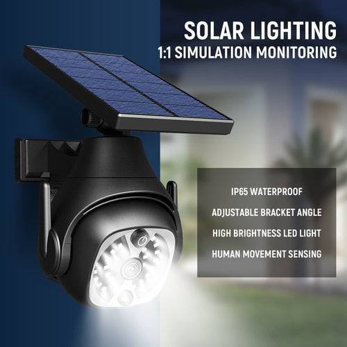Deamak: 5V Solar Powered Outdoor 6W Courtyard LED W/Out Adjustable Lights with Human Sensing Detection - 300LM - GJB PRODUCTS