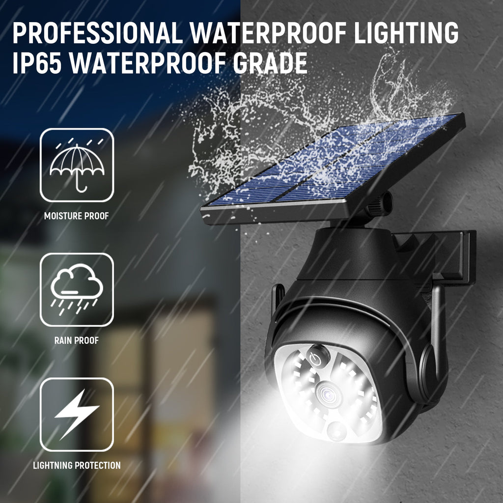 Deamak: 5V Solar Powered Outdoor 6W Courtyard LED W/Out Adjustable Lights with Human Sensing Detection - 300LM - GJB PRODUCTS