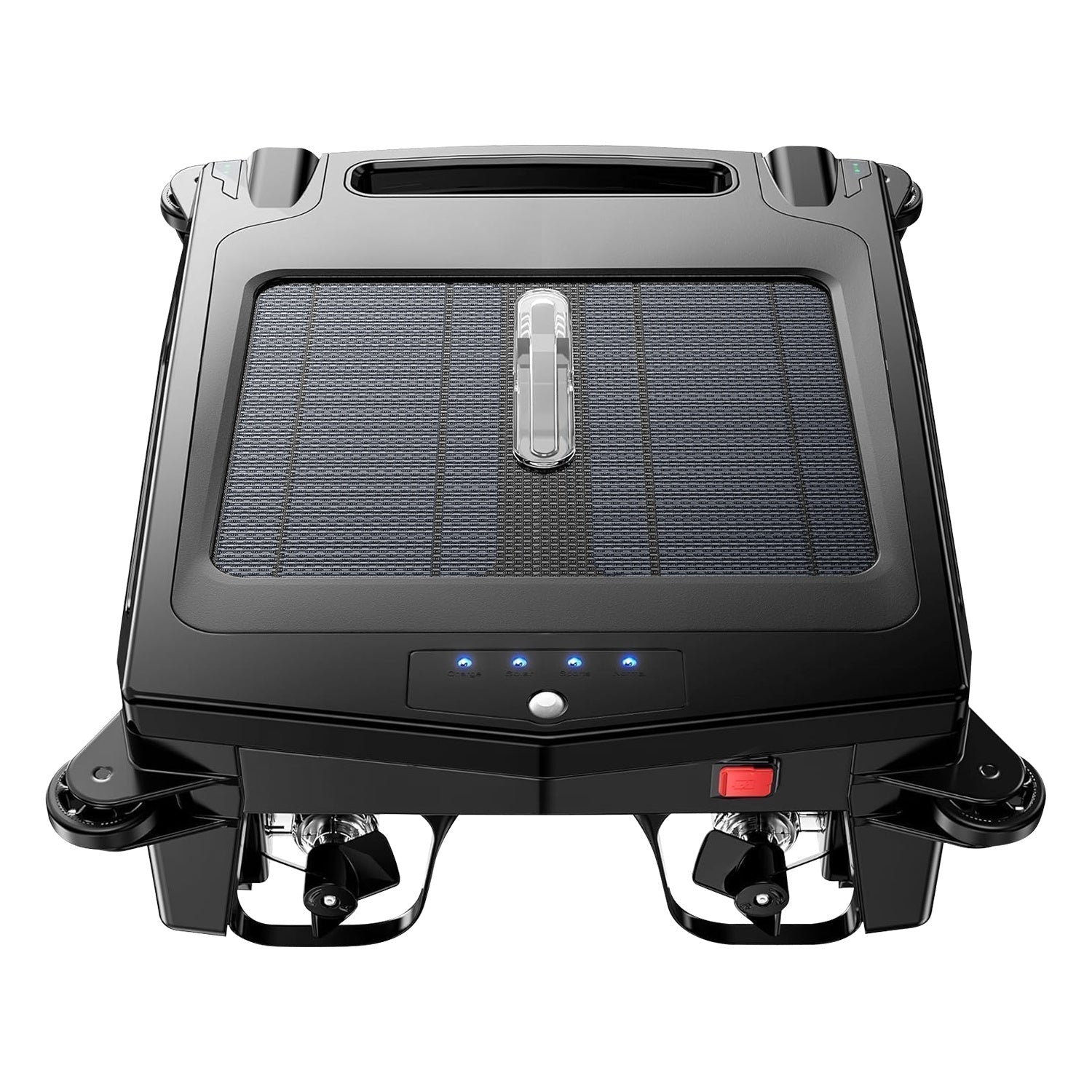 Direct Deals: Solar Powered Robotic Pool Skimmer Automatic Swimming Pool Surface Cleaner With 2 Cleaning Modes Dual Charging Methods IPX7 Waterproof 1937sq.ft Coverage with APP Control - GJB PRODUCTS
