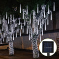 8 Pcs Solar Powered Meteor Shower String Lights Falling Raindrop Tube 9.8ft by Doba