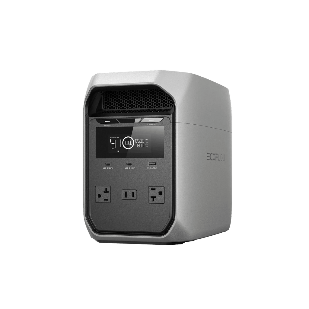 EcoFlow DELTA 3 Classic Portable Power Station 1800W Output•3600W Surge•1024Wh Lithium Iron Phosphate•Also AC Recharging•3 Year Warranty W/ App Sign-Up - GJB PRODUCTS