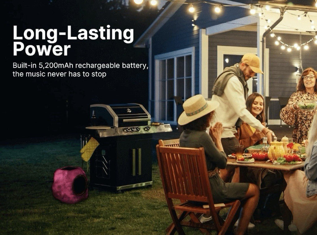 Emerson: Rock Party Solar Multicolor LED Bluetooth Outdoor Speaker - GJB PRODUCTS