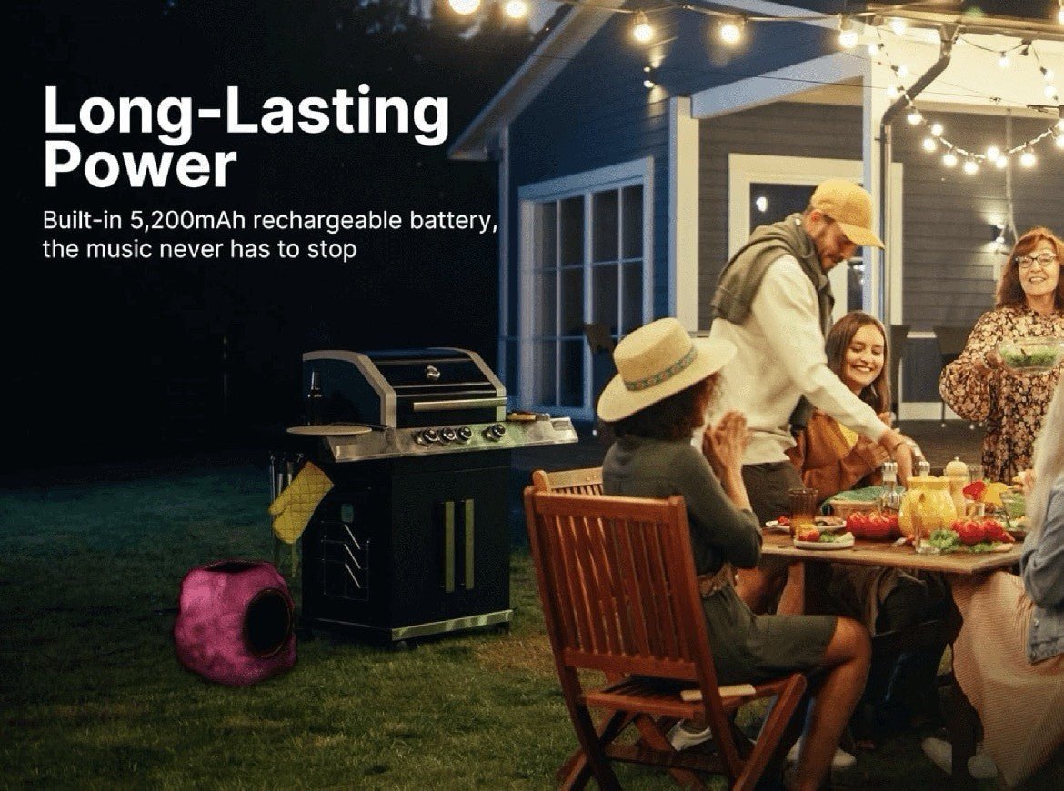 Emerson: Rock Party Solar Multicolor LED Bluetooth Outdoor Speaker - GJB PRODUCTS
