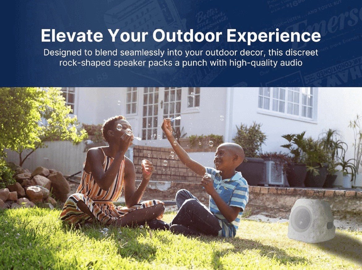 Emerson: Rock Party Solar Multicolor LED Bluetooth Outdoor Speaker - GJB PRODUCTS