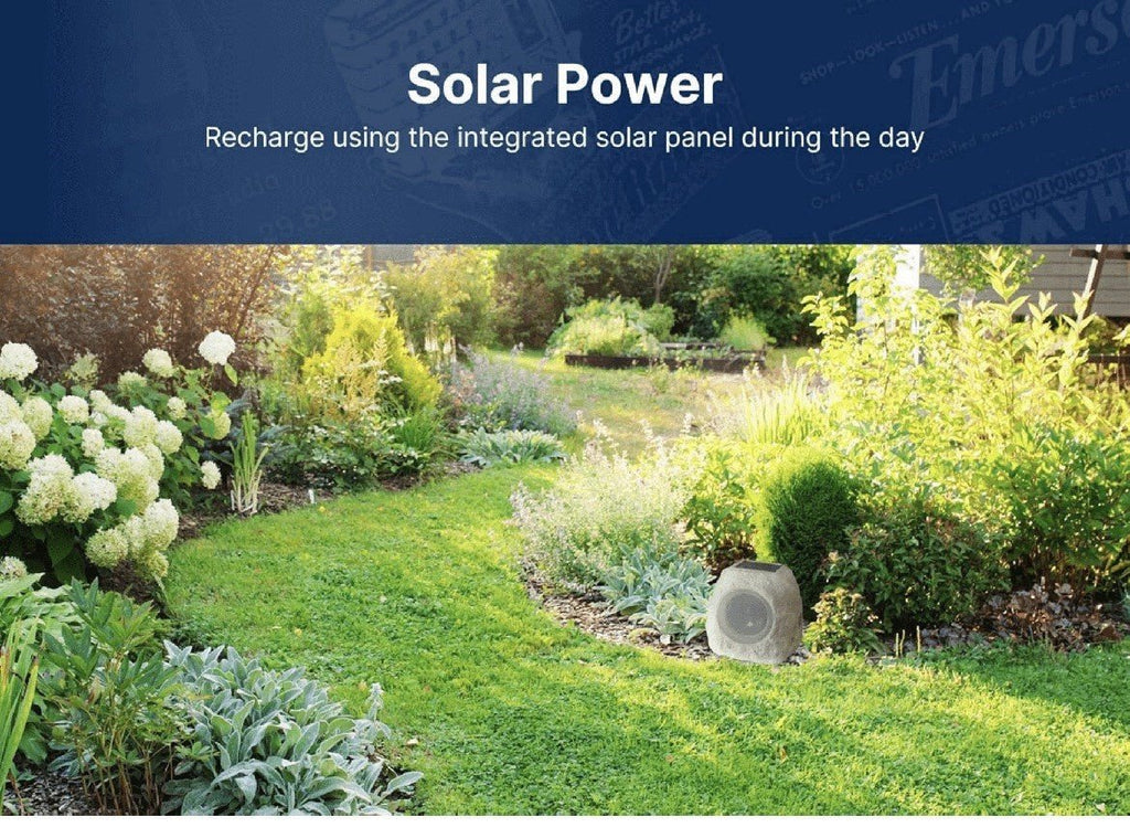 Emerson: Rock Party Solar Multicolor LED Bluetooth Outdoor Speaker - GJB PRODUCTS