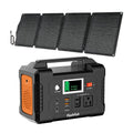 FlashFish: 200W 40800mAh Solar Powered Generator with 60W 18V ETFE Portable/Foldable Solar Panel Charger - GJB PRODUCTS