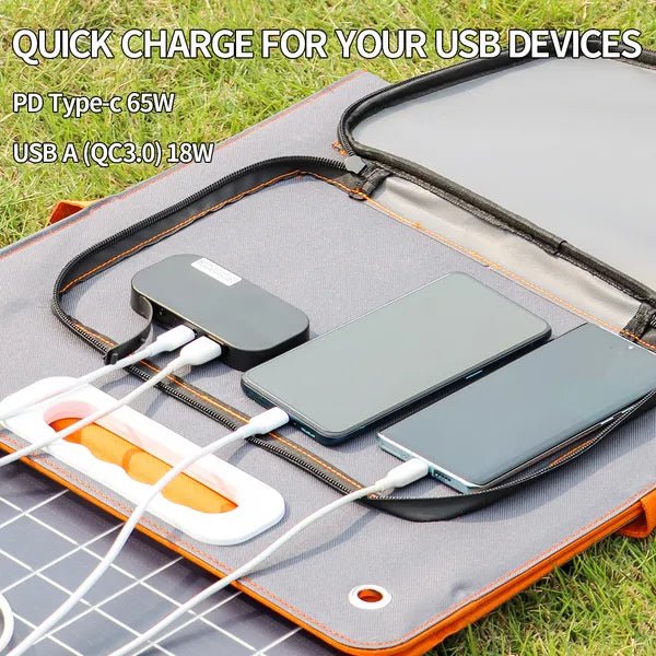 Flashfish: 200W Solar Power Station with 5 Charging options & Foldable(Briefcase Style) Solar Panels - GJB PRODUCTS