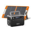 Flashfish 300W Power Station + 60W Solar Panel 230.4Wh LiFePO4 (Peak 600W) Solar Generator AC Outlets Portable Power Station,Power Bank, Battery Backup For Hurricane Emergency/Outdoor Camping - GJB PRODUCTS