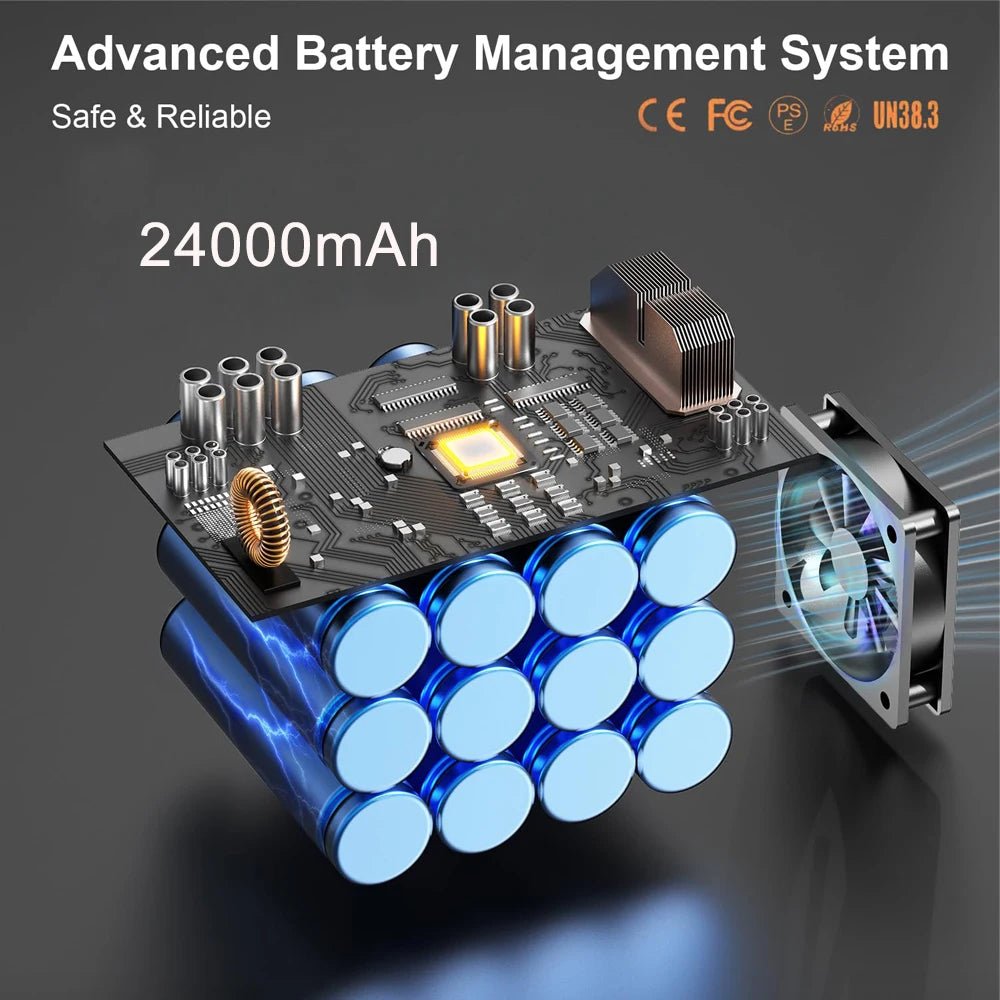 Gaiaray:24,000mAh Portable Solar Generator Power Bank Charging Station - GJB PRODUCTS