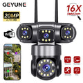 GEYUNE: 20MP WiFi Security Camera 4 Lens 16X Zoom 360° Rotation Auto Tracking - GJB PRODUCTS