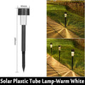 GIGALIMI: 10 - Pack Solar Powered Stainless Steel LED Tube Lamps - GJB PRODUCTS
