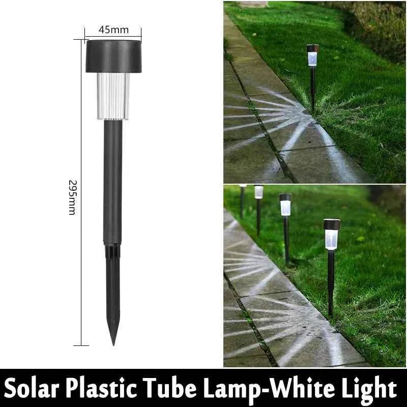 GIGALIMI: 10 - Pack Solar Powered Stainless Steel LED Tube Lamps - GJB PRODUCTS
