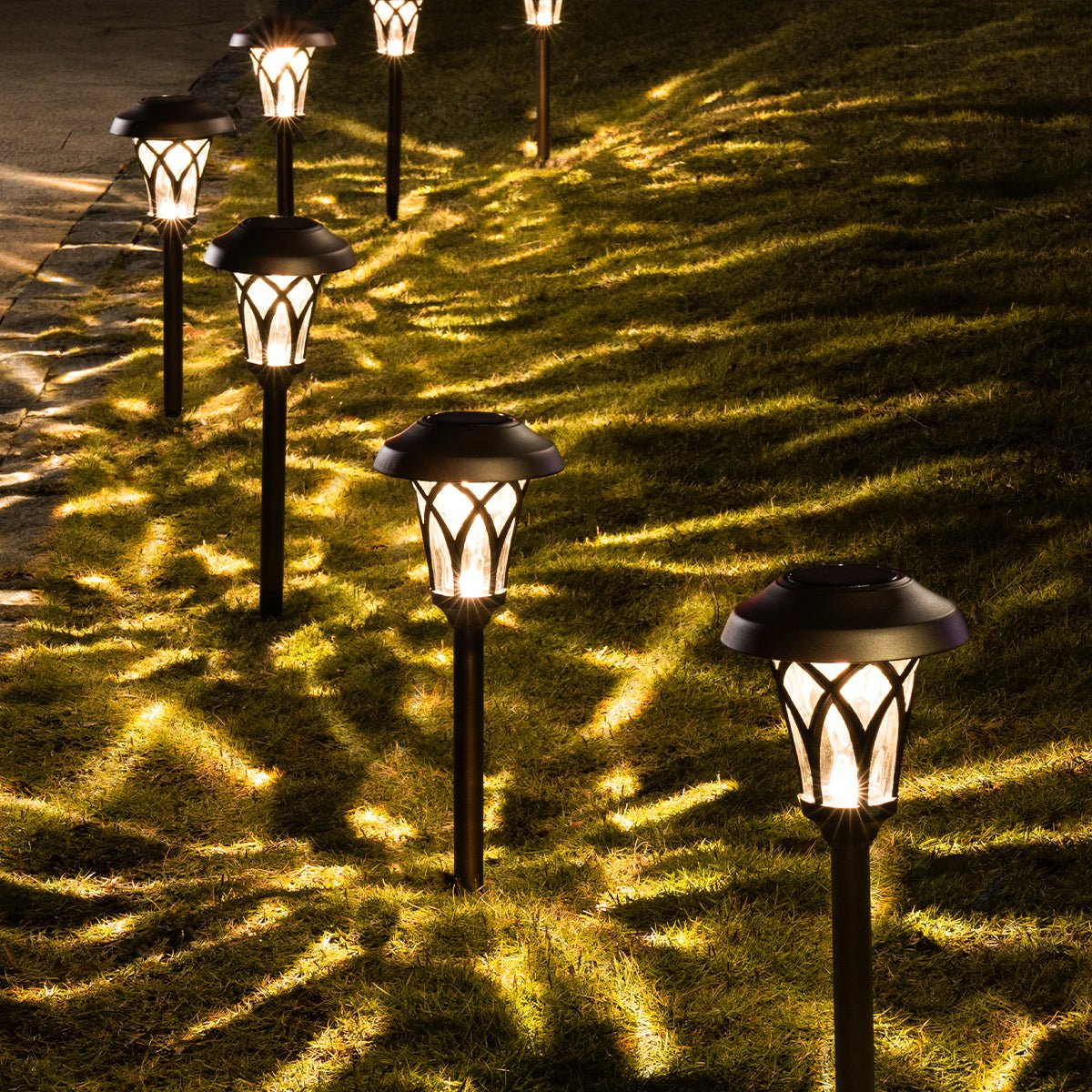 Gigalumi: Tulip Designed Solar Powered Yard Lights (6pc)Set - GJB PRODUCTS