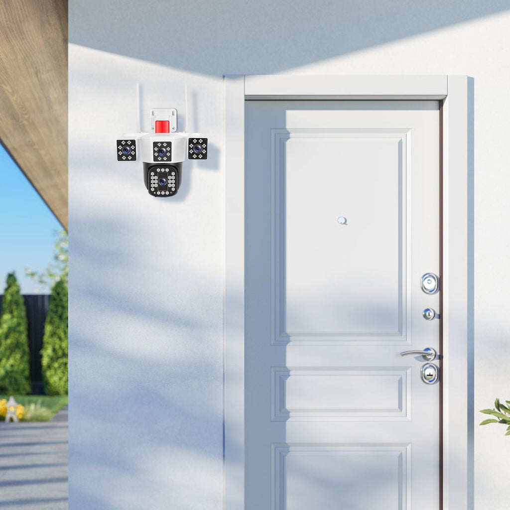 GJB Products: 1080P HD 4 - Lens WiFi Security Camera with 360° View,Night Vision,Two - Way Audio and App Control - GJB PRODUCTS