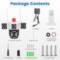 GJB Products: 1080P HD 4 - Lens WiFi Security Camera with 360° View,Night Vision,Two - Way Audio and App Control - GJB PRODUCTS