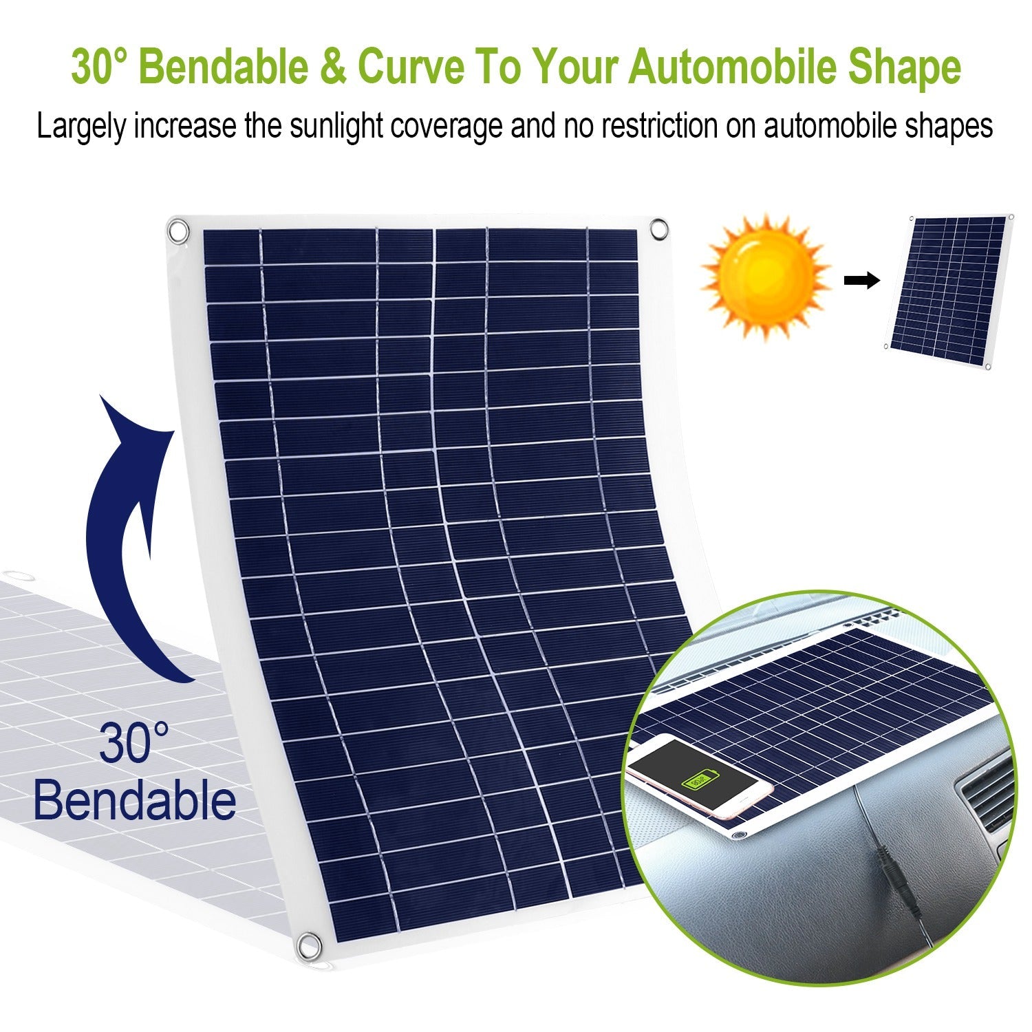 GJB Products: 12V/25W Outdoor Solar Panel with 3.0A Dual USB Charging Line - GJB PRODUCTS