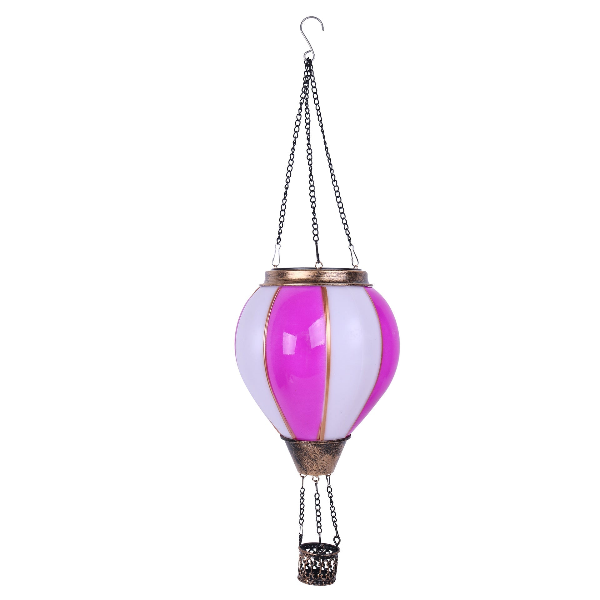 GJB Products: 19” Solar “Hot - Air Balloon”Hanging Decorative Lighting - GJB PRODUCTS