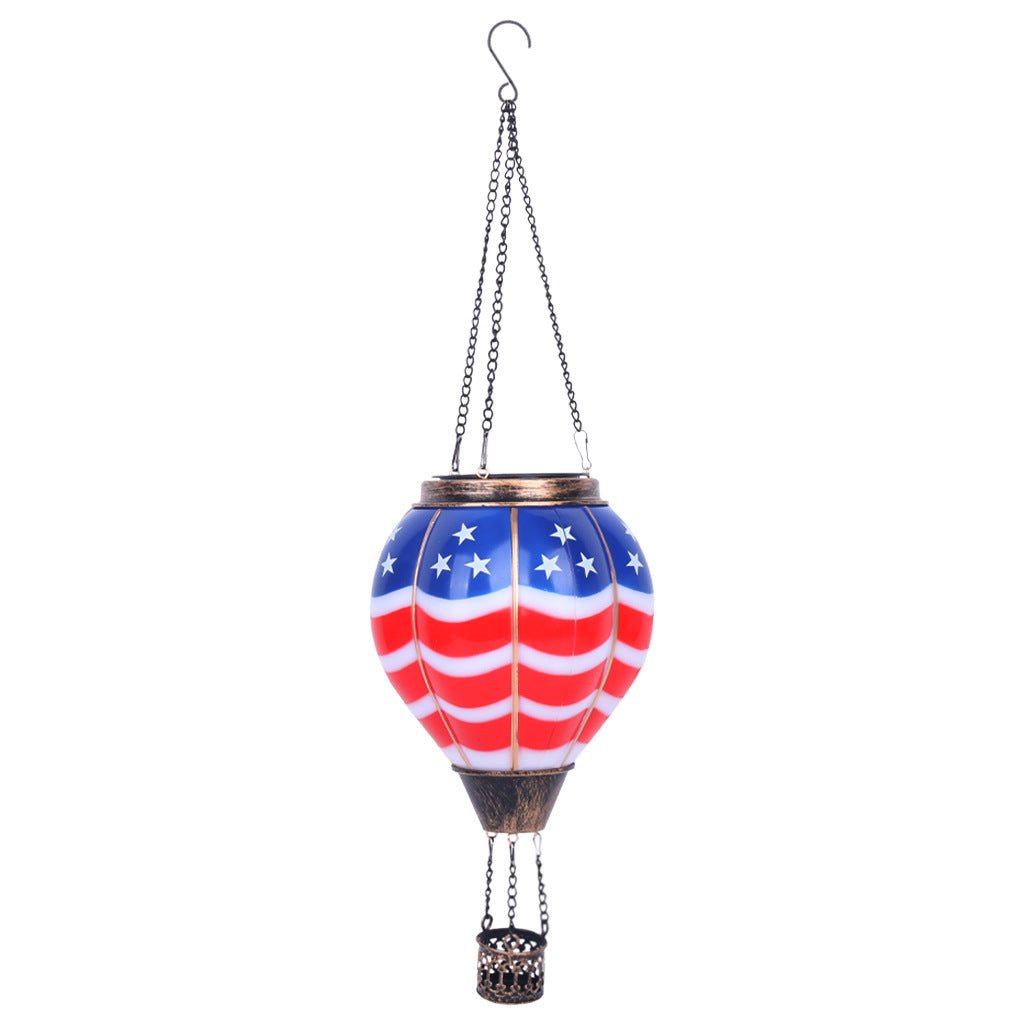 GJB Products: 19” Solar “Hot - Air Balloon”Hanging Decorative Lighting - GJB PRODUCTS