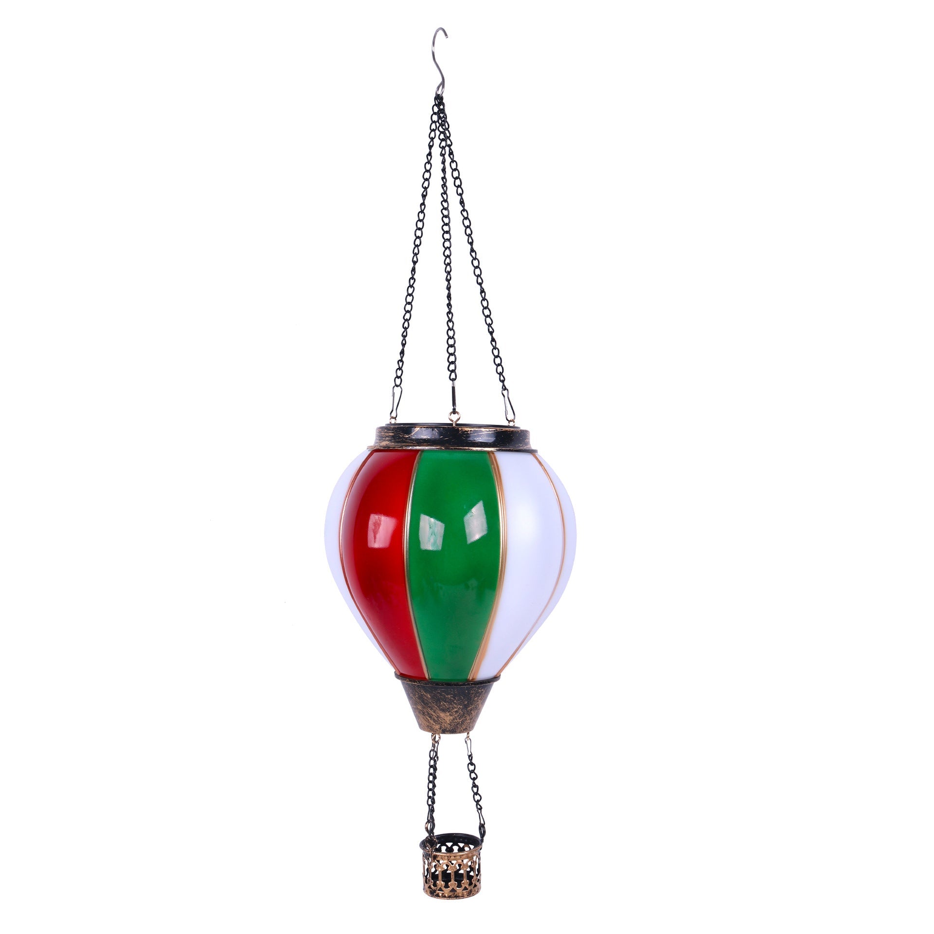 GJB Products: 19” Solar “Hot - Air Balloon”Hanging Decorative Lighting - GJB PRODUCTS