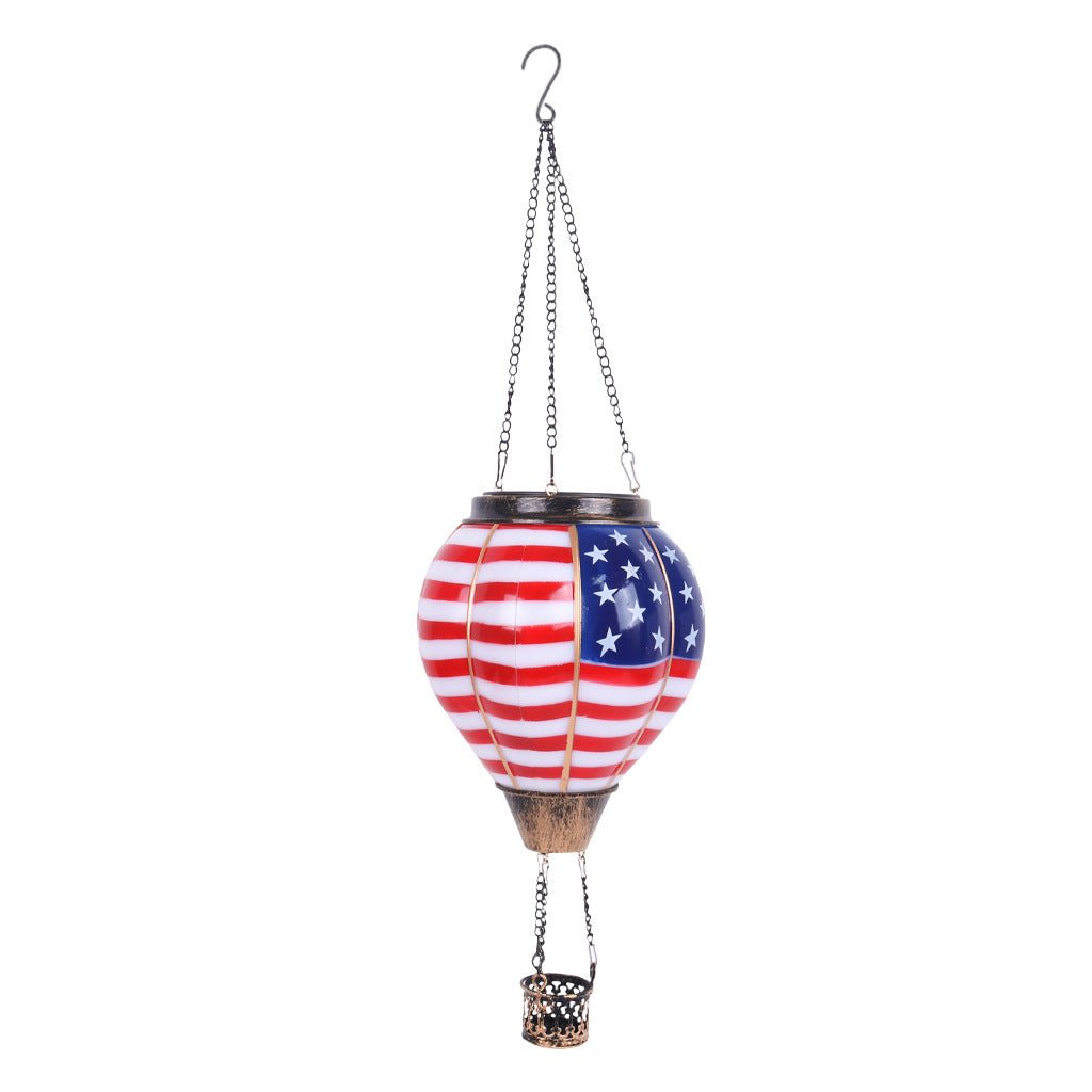 GJB Products: 19” Solar “Hot - Air Balloon”Hanging Decorative Lighting - GJB PRODUCTS