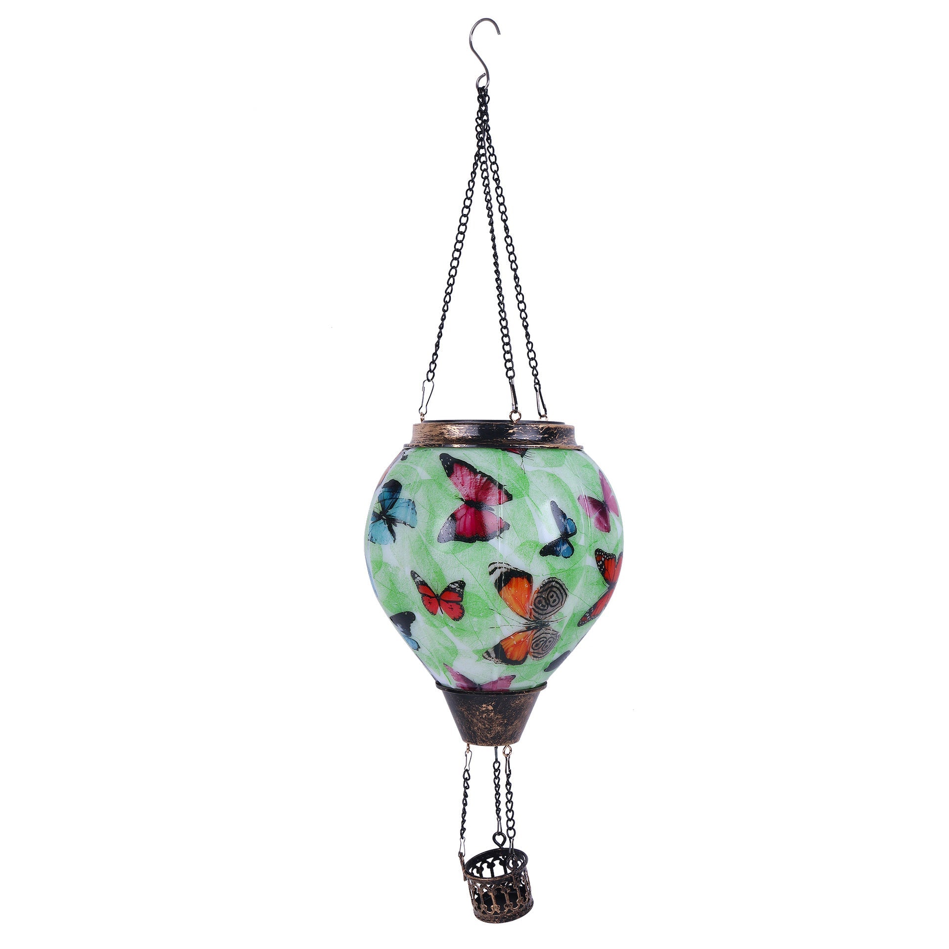 GJB Products: 19” Solar “Hot - Air Balloon”Hanging Decorative Lighting - GJB PRODUCTS