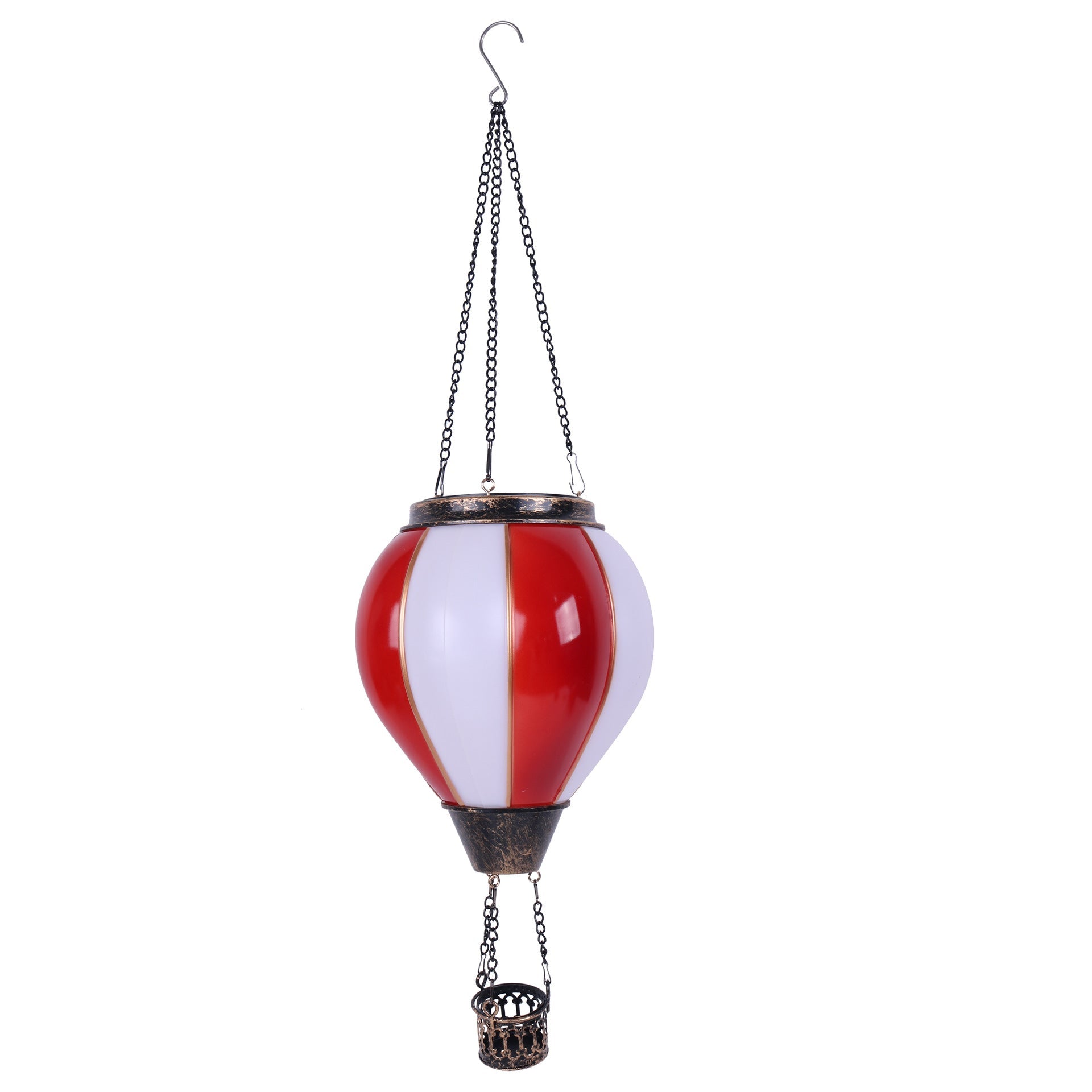GJB Products: 19” Solar “Hot - Air Balloon”Hanging Decorative Lighting - GJB PRODUCTS
