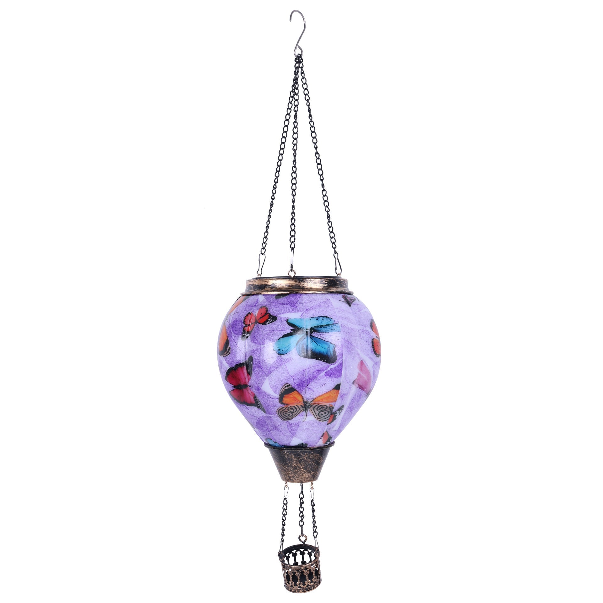 GJB Products: 19” Solar “Hot - Air Balloon”Hanging Decorative Lighting - GJB PRODUCTS