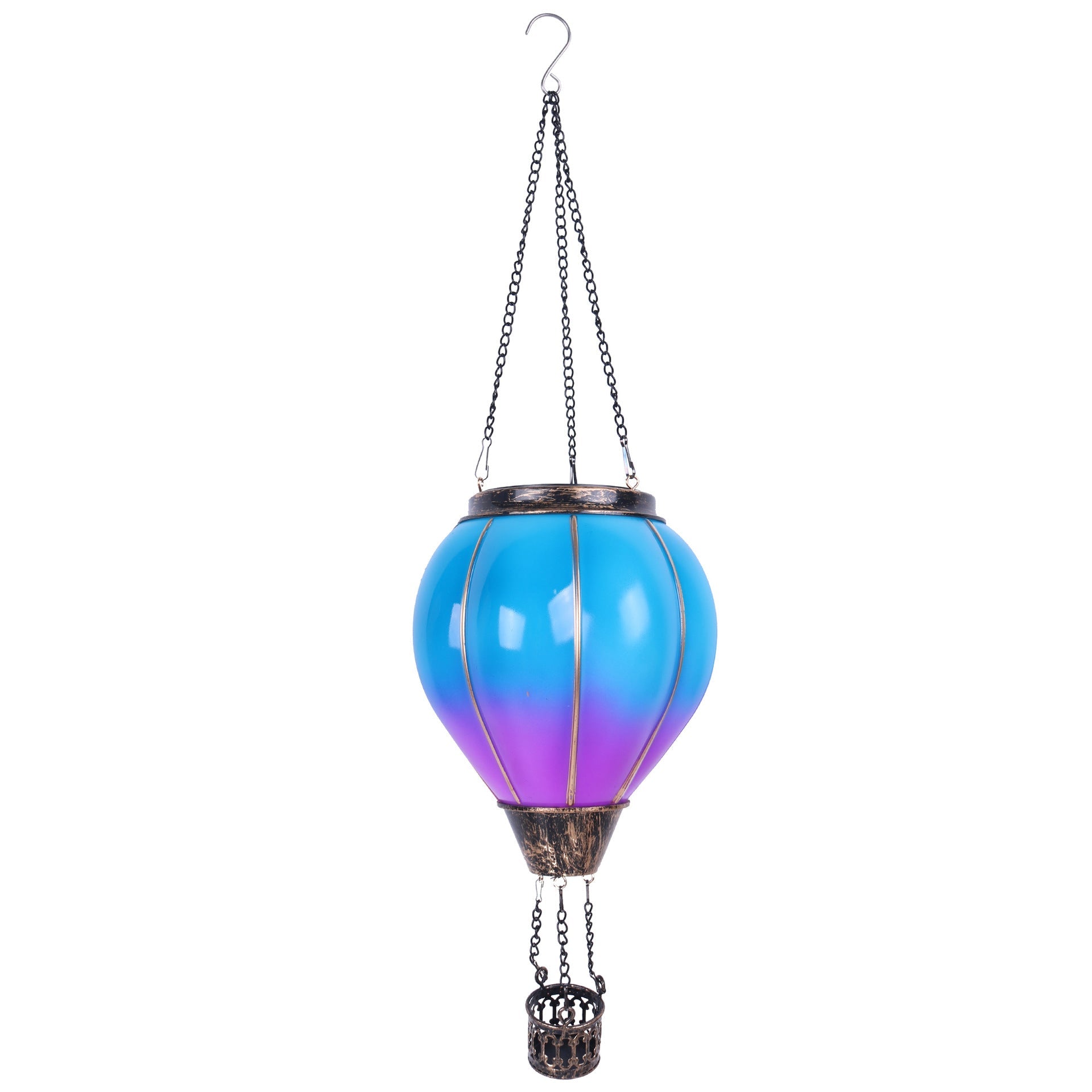 GJB Products: 19” Solar “Hot - Air Balloon”Hanging Decorative Lighting - GJB PRODUCTS