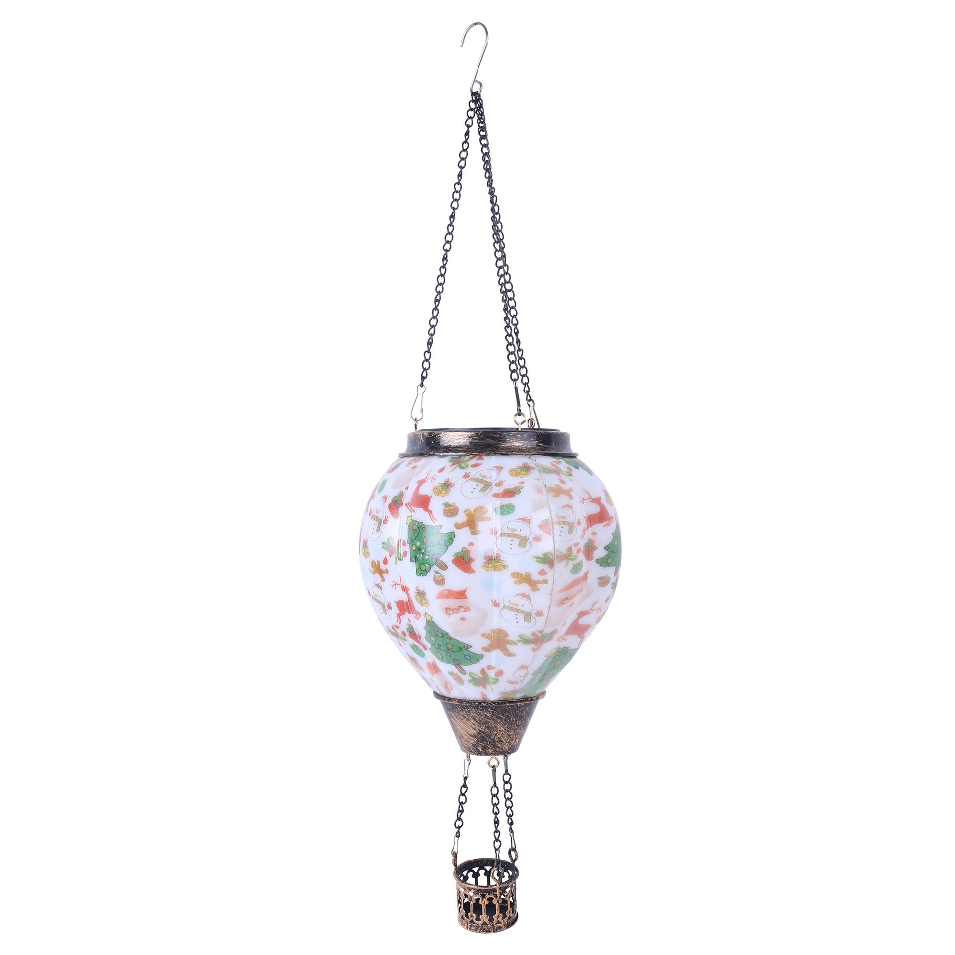 GJB Products: 19” Solar “Hot - Air Balloon”Hanging Decorative Lighting - GJB PRODUCTS