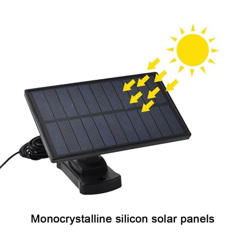 GJB Products: 3 - Face & 3 - Mode Solar Powered LED(122) Outdoor Spotlight with Motion Sensor & Remote - GJB PRODUCTS