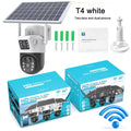 GJB Products: 380 - Pro Smart Solar Powered Camera WIFI Dual - Screen Multi - Lens 10x Zoom Low - Power Battery Wireless Controlled from Smart Device - GJB PRODUCTS