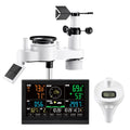 GJB Products: 8 - in - 1 Solar Powered Weather Forecast Station with Monitor and Sensor - GJB PRODUCTS