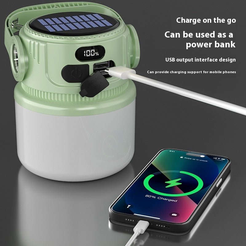 GJB Products: Portable 10W 3.7V Solar Powered Waterproof Outdoor+Charging LED Lantern - GJB PRODUCTS