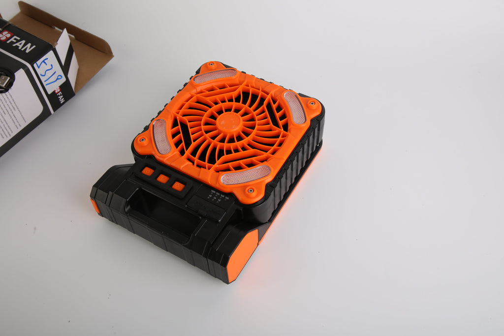 GJB Products: Portable 5V/2A Solar Powered 3 - In - 1 Camping Fan(4 - Speed)with LED Lantern and Emergency Power Bank - GJB PRODUCTS
