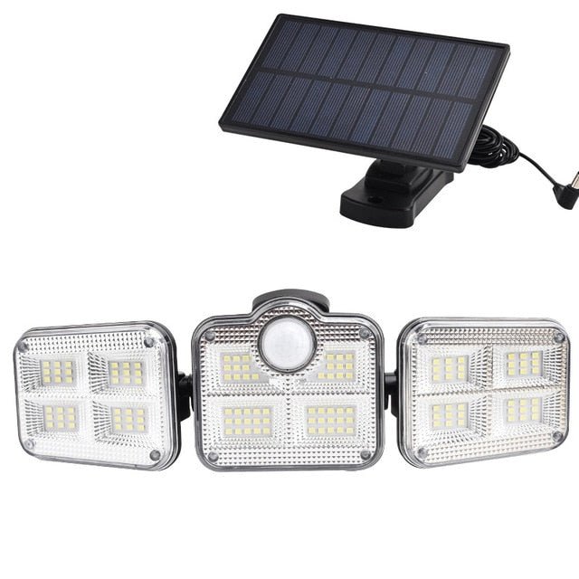 GJB PRODUCTS Solar - Powered Motion Detection LED Flood Lights - GJB PRODUCTS