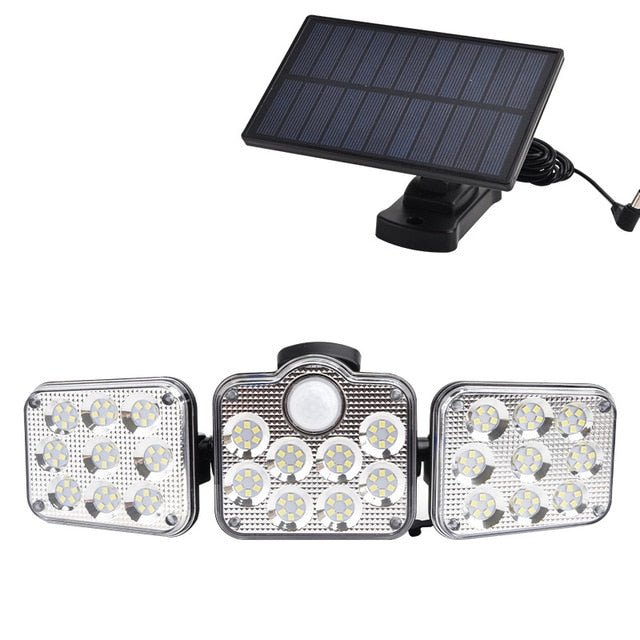 GJB PRODUCTS Solar - Powered Motion Detection LED Flood Lights - GJB PRODUCTS