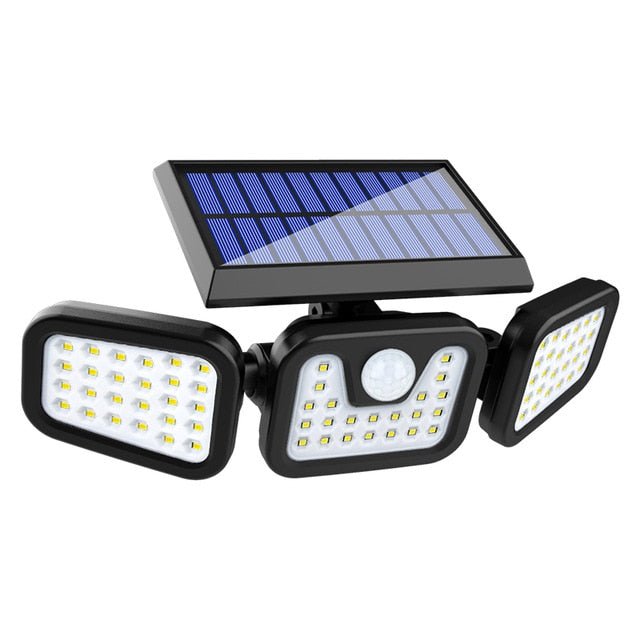 GJB PRODUCTS Solar - Powered Motion Detection LED Flood Lights - GJB PRODUCTS