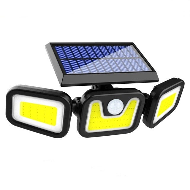 GJB PRODUCTS Solar - Powered Motion Detection LED Flood Lights - GJB PRODUCTS