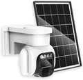 GJB PRODUCTS Solar Powered Outdoor Security Camera with Night Vision Motion Detection - GJB PRODUCTS