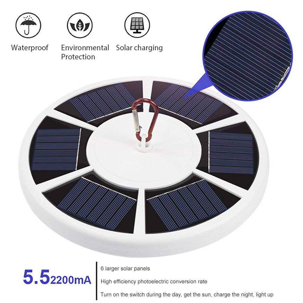 GJB Products: Ultra Bright 42 - LED Solar Flag Pole or Camp Light - GJB PRODUCTS