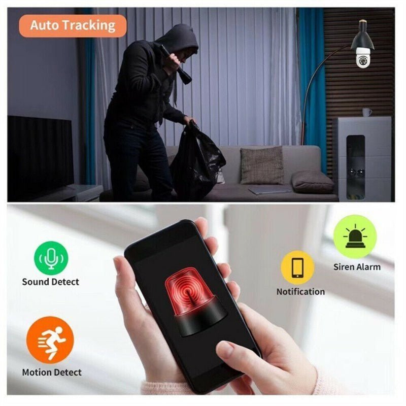 GJB Products: Wireless 360 Degree (E27) Light Bulb Smart Camera 1080P HD - GJB PRODUCTS